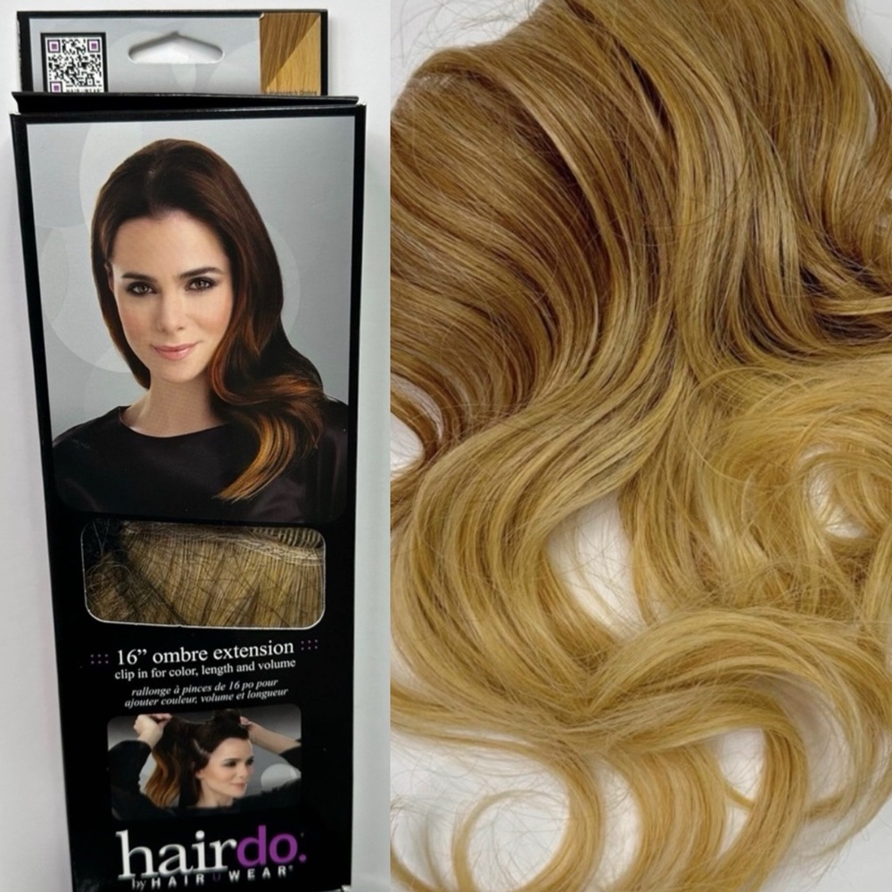 16” Ombré Hair Extension HAIR U WEAR Butterscotch Ombré RO 1625 Clip In
